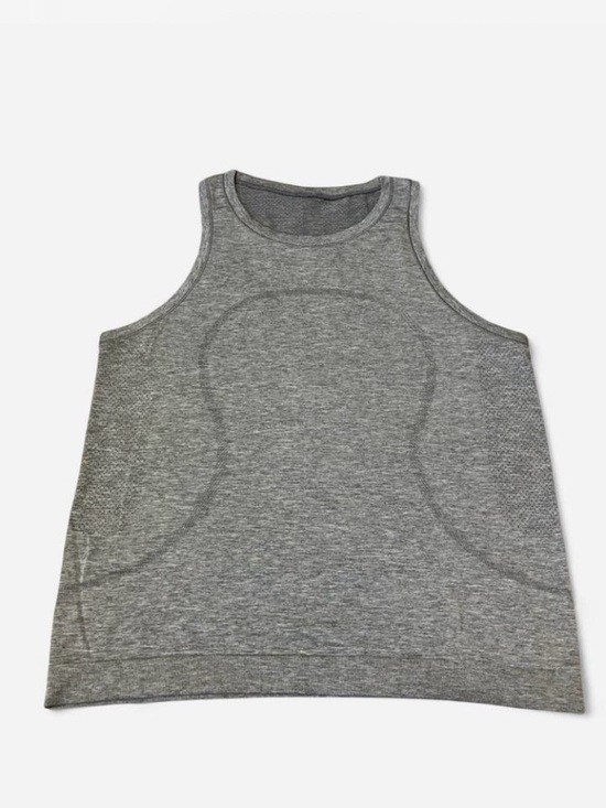 lululemon athletica Tops - Lululemon athletica Heather Gray Racerback Tank - Tag Removed